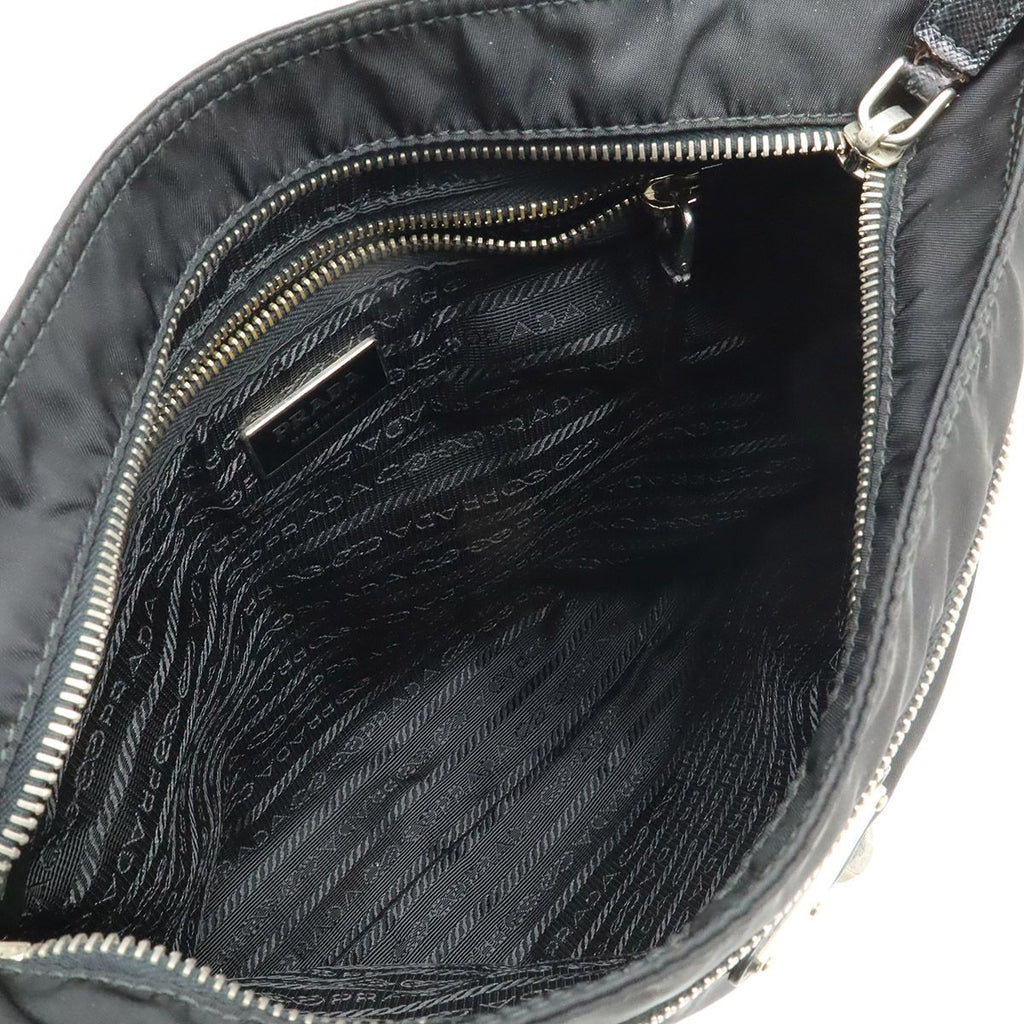 Prada Skull Shoulder Bag Crossbody Motif Studs Nylon Nero Black Domestic — view 7