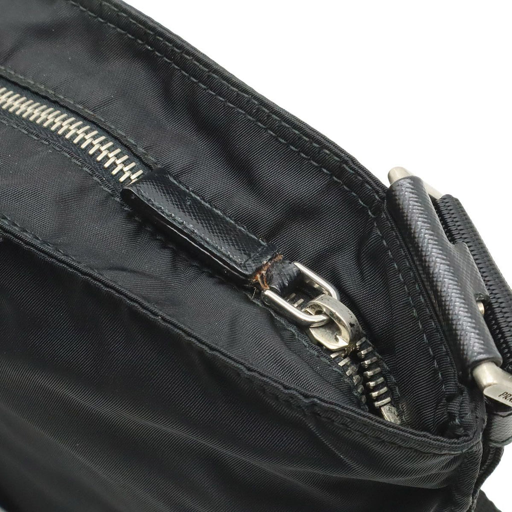 Prada Skull Shoulder Bag Crossbody Motif Studs Nylon Nero Black Domestic — view 6