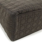 Dior Cannage Tote Nylon Dark Brown Gold — view 3