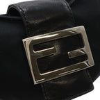Fendi Mini Croissant Minimamma Pouch Multi Case Cotton Jersey Leather Black — view 4