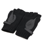 Hermes Lionel Clou de Selle Series Gloves Cashmere Deerskin Leather Black Silver