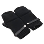Hermes Lionel Clou de Selle Series Gloves Cashmere Deerskin Leather Black Silver — view 2