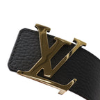 Louis Vuitton Ceinture LV Initial 40 mm Reversible Belt Taurillon Leather Black — view 3