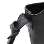 Saint Laurent Paris YSL Shoulder Bag Crossbody Leather Black Silver — view 6