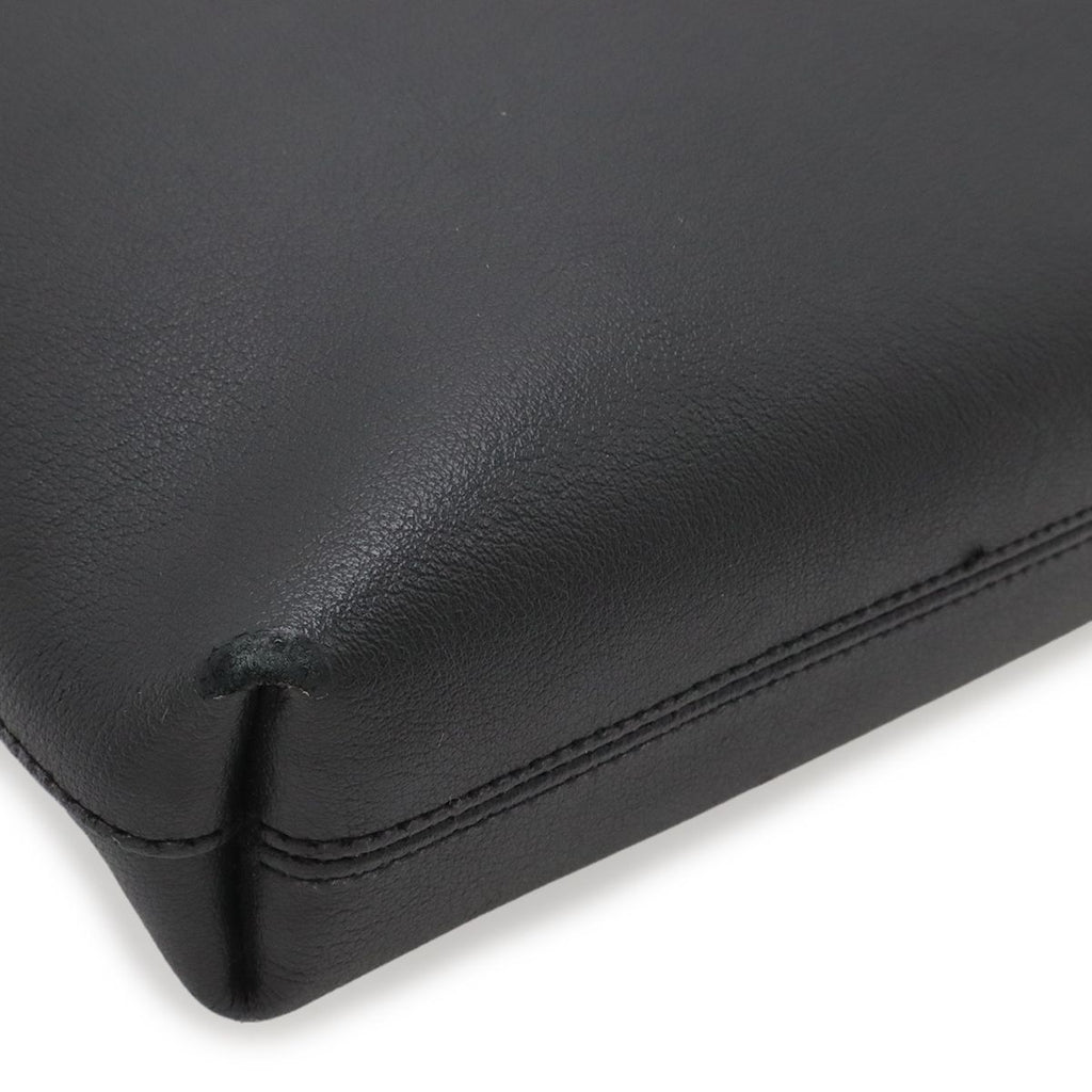 Saint Laurent Paris YSL Shoulder Bag Crossbody Leather Black Silver — view 3