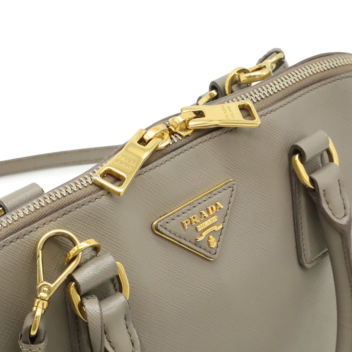 Prada Triangle Logo Dome Shoulder Bag — view 5
