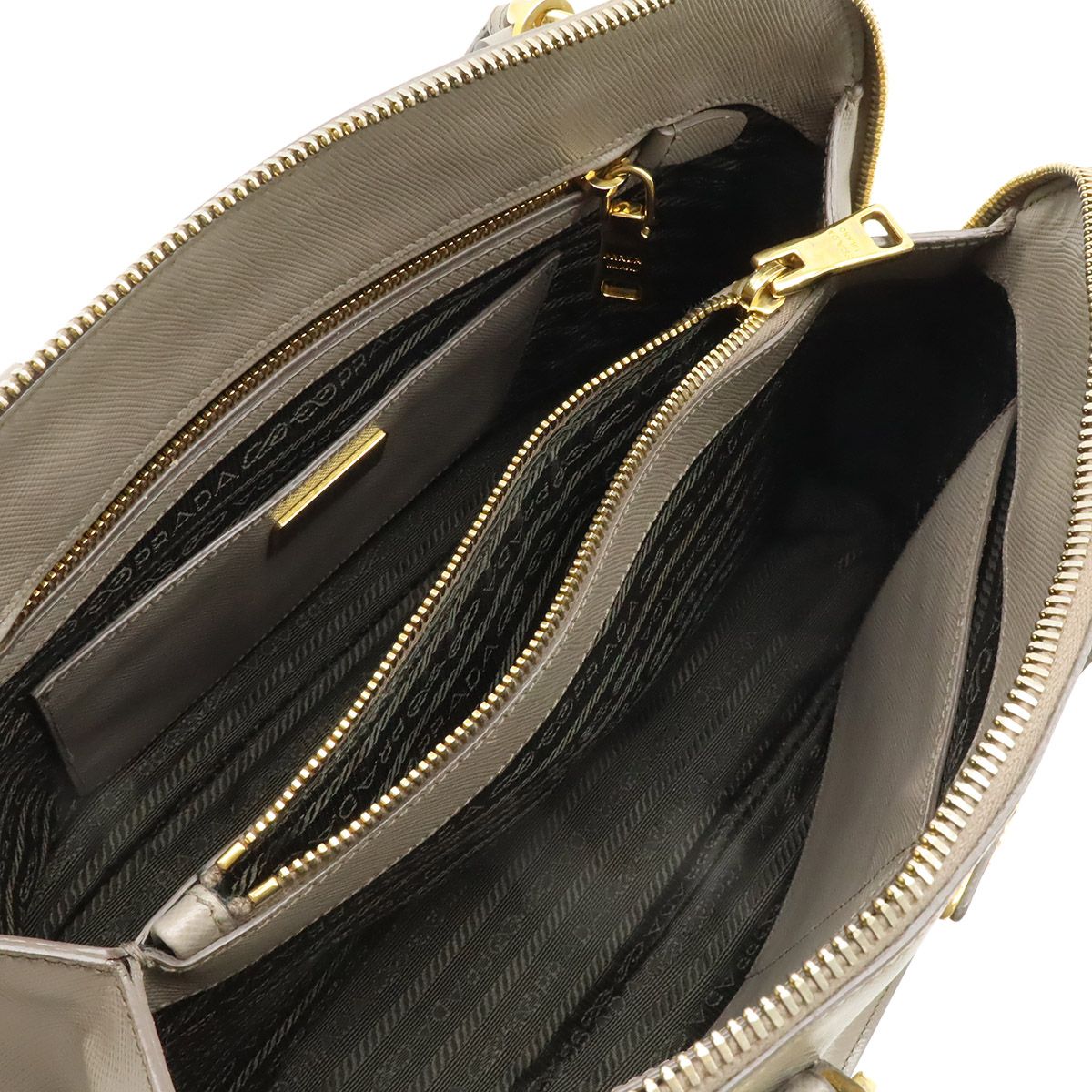 Prada Triangle Logo Dome Shoulder Bag — view 6