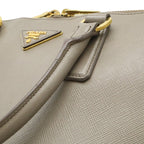 Prada Triangle Logo Dome Shoulder Bag — view 8