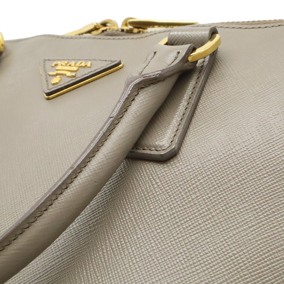 Prada Triangle Logo Dome Shoulder Bag — view 8