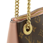 Louis Vuitton Monogram Calf BB Shoulder Bag Rose Valley Pink Zipper Slider — view 4