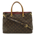 Louis Vuitton Monogram Pallas Tote 2-Way Shoulder Bag Crossbody Aurore