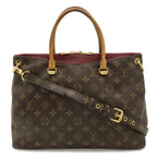 Louis Vuitton Monogram Pallas Tote 2-Way Shoulder Bag Crossbody Aurore