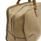 Loewe Amazona 36 Anagram Mini Boston Bag Leather Beige Gold — view 7