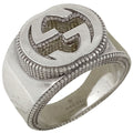 Gucci Interlocking Ring 925 Sterling Silver