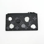 Louis Vuitton Fragment Case Monogram Eclipse LV Yk Yayoi Kusama Black Coin Card — view 2