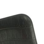 Saint Laurent Paris Wallet Zip Around Coin Purse Leather Embossed Croco — view 9