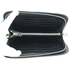 Saint Laurent Paris Wallet Zip Around Coin Purse Leather Embossed Croco — view 5