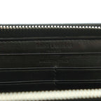 Saint Laurent Paris Wallet Zip Around Coin Purse Leather Embossed Croco — view 8