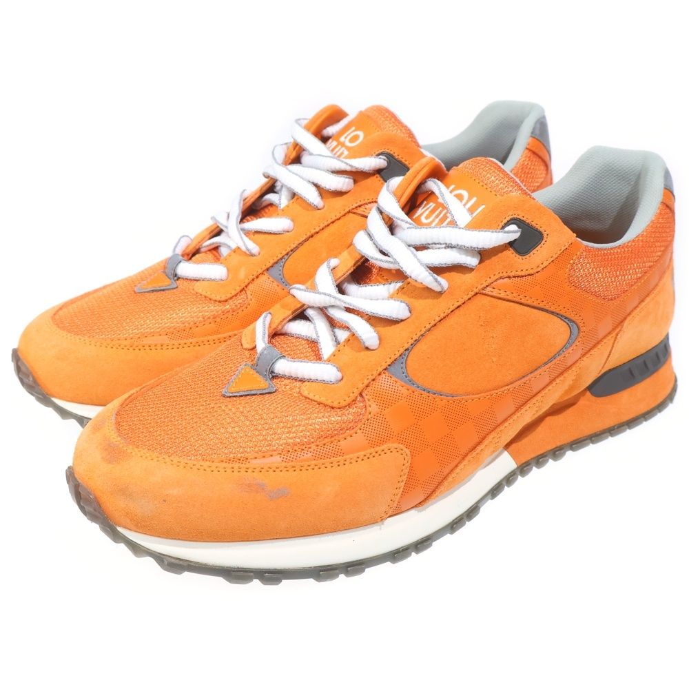 Louis Vuitton Run Away Pulse Line Monogram Sneakers White Orange — view 2