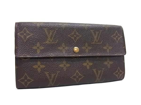 Louis Vuitton Wallet Pochette Porto Monet Cles Brown Monogram Bifold