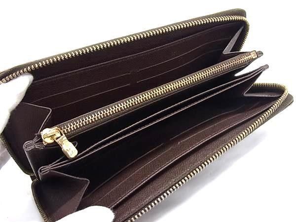 Louis Vuitton Wallet Zippy Brown Damier Zip Around Gold — view 3