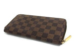 Louis Vuitton Wallet Zippy Brown Damier Zip Around Gold — view 2