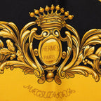 Hermes Carre 90 Carrosses D'or Gold Carriage Scarf Yellow Multicolor Silk — view 9