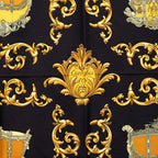 Hermes Carre 90 Carrosses D'or Gold Carriage Scarf Yellow Multicolor Silk — view 3