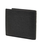 Dior Logo Bifold Wallet Black Leather — view 2