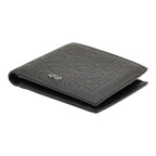 Dior Logo Bifold Wallet Black Leather — view 4