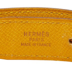 Hermes Constance Buckle Reversible Belt 65 Brown Yellow Leather — view 5