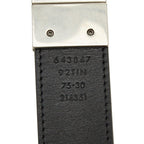 Gucci GG Supreme Interlocking Belt 75 30 Black Silver — view 5
