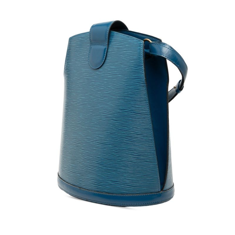 Louis Vuitton Epi Cluny Shoulder Bag Toledo Blue Leather — view 2