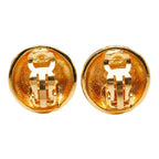 Chanel CC Logo Earrings Gold Plated — view 3