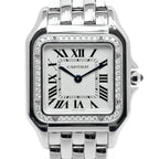 Cartier Panthere de Cartier MM White SS Diamond Watch Quartz