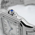 Cartier Panthere de Cartier MM White SS Diamond Watch Quartz — view 2