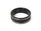 Gucci Ring Icon Black Silver Ceramic 18k White Gold GG Pattern 750 18k