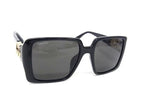 Gucci Sunglasses Interlocking Black Lens Clear Acetate Eyewear