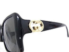Gucci Sunglasses Interlocking Black Lens Clear Acetate Eyewear — view 3