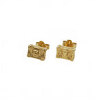 Louis Vuitton Earrings Petite Malle Trunk Gold
