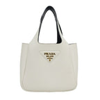 Prada Vitello Daino White Handbag