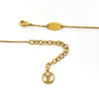 Louis Vuitton Collier Monogram Flower Gold Plated Necklace — view 3