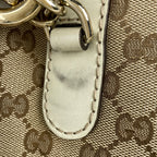 Gucci Heart Bit Tote GG Canvas Beige White — view 4