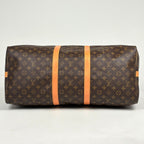 Louis Vuitton Keepall Bandouliere 55 Boston Bag Monogram Brown — view 2
