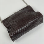 Bottega Veneta Intrecciato Chain Shoulder Bag Leather Brown — view 2