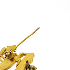 Hermes Logo Brooch Gold Plated — view 3