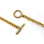 Chanel CC Logo Chain Necklace Gripoix Gold Plated — view 3