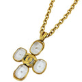 Chanel CC Logo Chain Necklace Gripoix Gold Plated