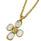 Chanel CC Logo Chain Necklace Gripoix Gold Plated