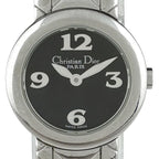 Dior Round Watch SS Quartz Black